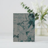 Violinist Postkarte (Stehend Vorderseite)
