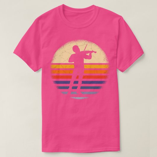 Violinist Retro T-Shirt (Design vorne)