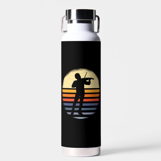 Violinist Retro Trinkflasche (Vorne)