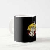Violinist Retro Vintag Kaffeetasse (Vorderseite Links)