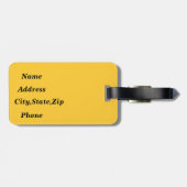 Violinist, Rock the House_ Gepäckanhänger (Rückseite horizontal)