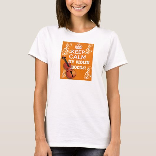 Violinist Rocks_ T-Shirt (Vorderseite)