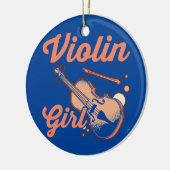Violinist String Instrument Musician Music Lover Keramik Ornament (Links)