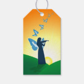 Violinist und Butterfly Geschenkanhänger (Vorderseite)