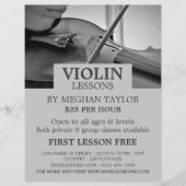 Violinist, Violin Lessons Flyer (Vorne)