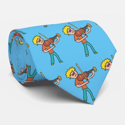 Violinist Violine Krawatte (Gerollt)