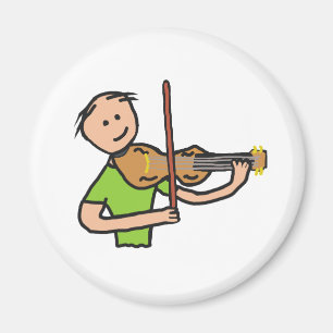 Violinist Violine Magnet