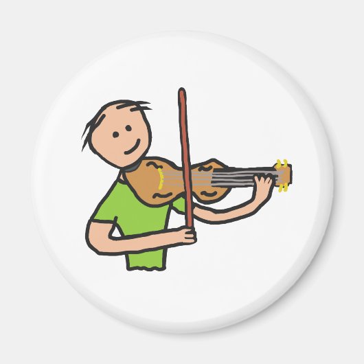 Violinist Violine Magnet (Vorne)