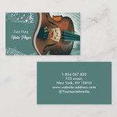 Violinist - Violinist - Geigerlehrer Visitenkarte (Vorne/Hinten)