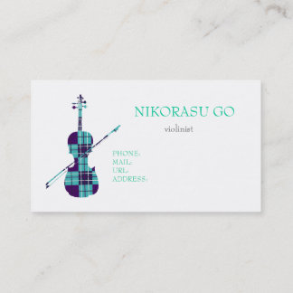 violinist visitenkarte
