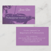 Violinist Visitenkarte (Vorne/Hinten)