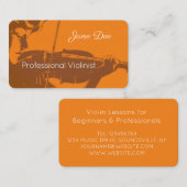 Violinist Visitenkarte (Vorne/Hinten)