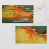 Violinist-Visitenkarte Visitenkarte (Vorne/Hinten)
