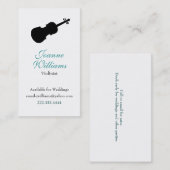 Violinist-Visitenkarte Visitenkarte (Vorne/Hinten)