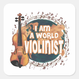 violinist world quadratischer aufkleber