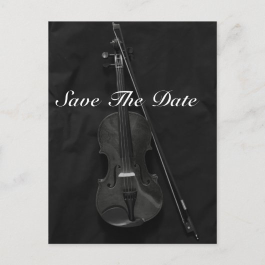 Violinistic Ankündigungspostkarte (Vorderseite)
