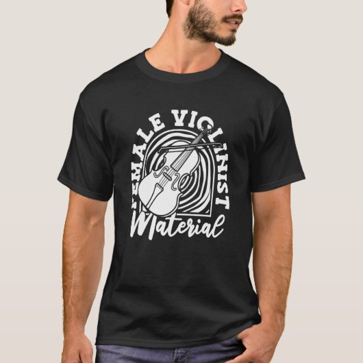 Violinistin Fiddler Fiddle Violine T-Shirt (Vorderseite)
