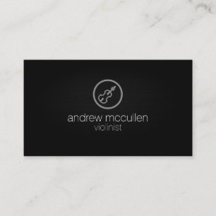 Violinistin Icon Musician Visitenkarte