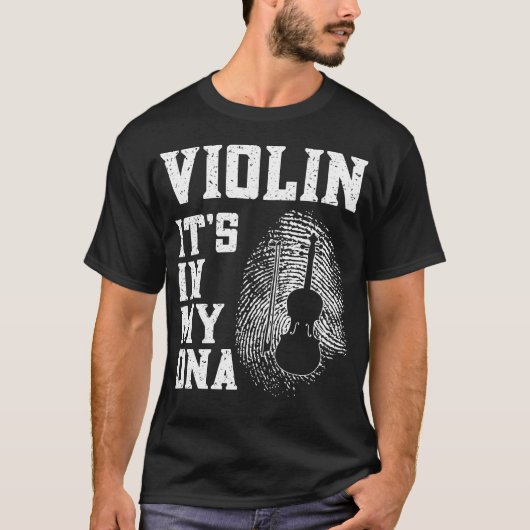 Violinistin Violine ist in meinem DNA Fingerprint T-Shirt (Vorderseite)