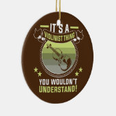 Violinistin Violinist Player Violinist Keramik Ornament (Rechts)