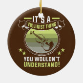 Violinistin Violinist Player Violinist Keramik Ornament (Hinten)