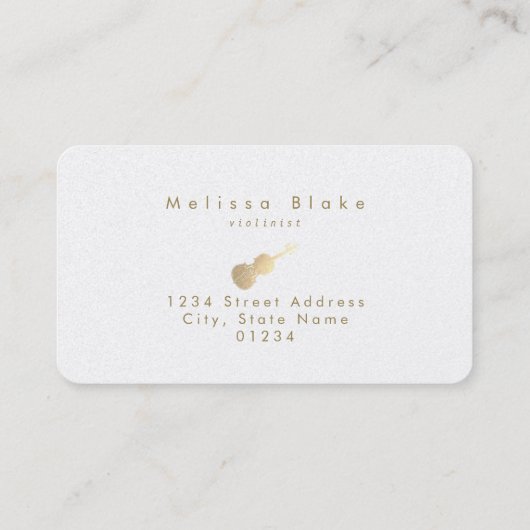 Violinistin Visitenkarte (Rückseite)