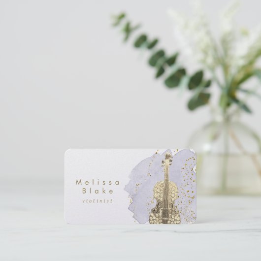 Violinistin Visitenkarte (Stehend Vorderseite)
