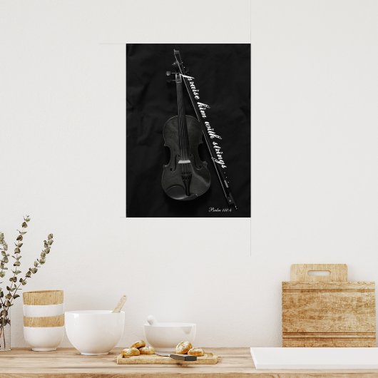 Violinistisch Poster (Küche)