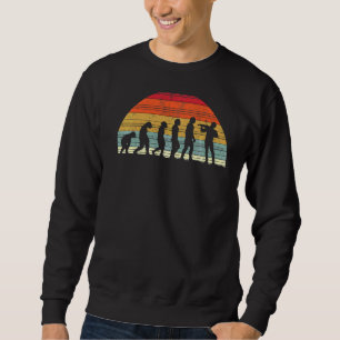 Violinistische Evolution Evolution der Musikszene Sweatshirt