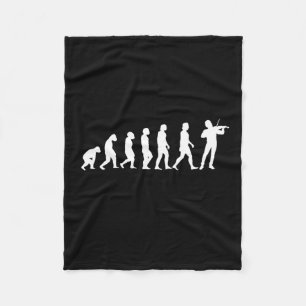 Violinistische Evolution Fleecedecke
