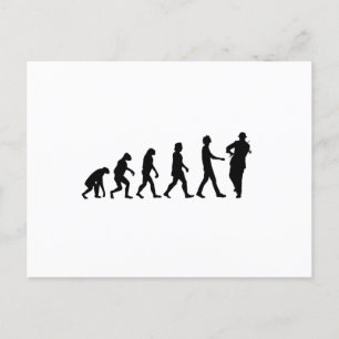 Violinistische Evolution Postkarte