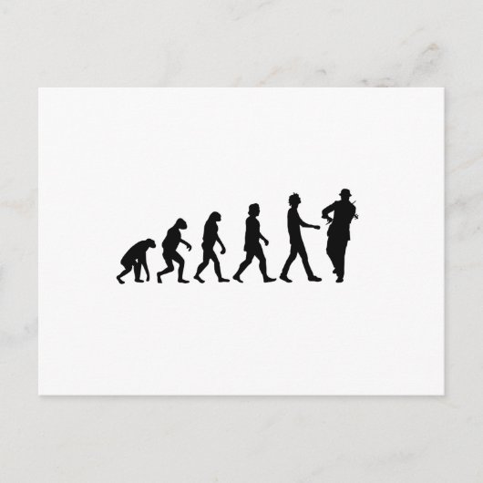 Violinistische Evolution Postkarte (Vorderseite)