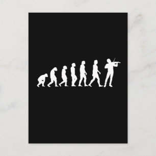 Violinistische Evolution Postkarte
