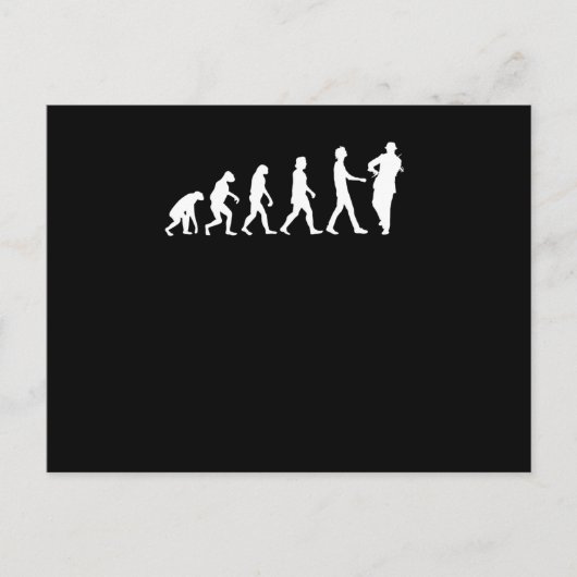 Violinistische Evolution Postkarte (Vorderseite)
