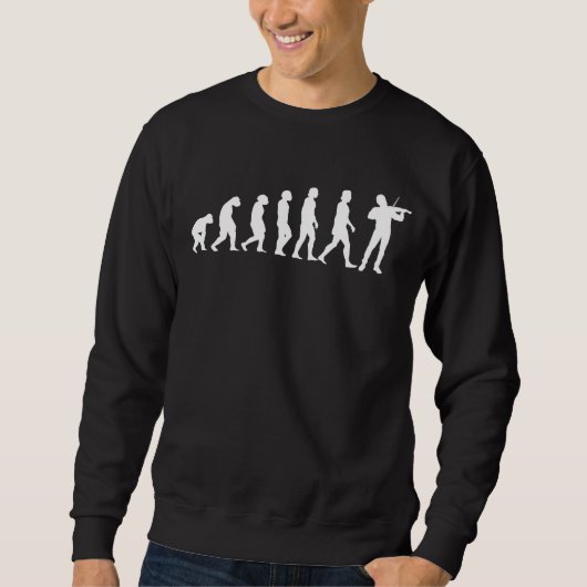 Violinistische Evolution Sweatshirt (Vorderseite)