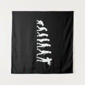 Violinistische Evolution Wandteppich (Vorderseite (Horizontal))