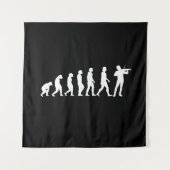 Violinistische Evolution Wandteppich (Vorderseite)