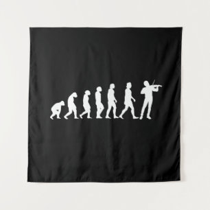 Violinistische Evolution Wandteppich
