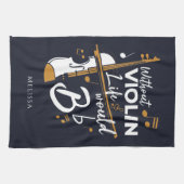 Violinistischer Beutel ohne Violinlebensdauer wäre Geschirrtuch (Horizontal)