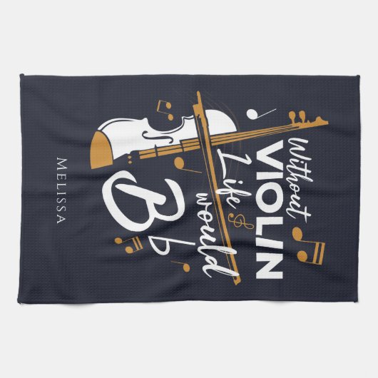 Violinistischer Beutel ohne Violinlebensdauer wäre Geschirrtuch (Horizontal)