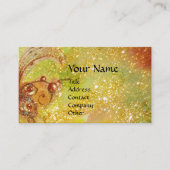 VIOLINISTISCHES MÄDCHEN-SPIELVIOLIN, GOLD-GELBE-MO VISITENKARTE (Vorderseite)