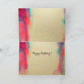 VIOLINISTISCHES MÄDCHEN, VIOLIEN UND CAT-Happy zum Karte (Innenseite)