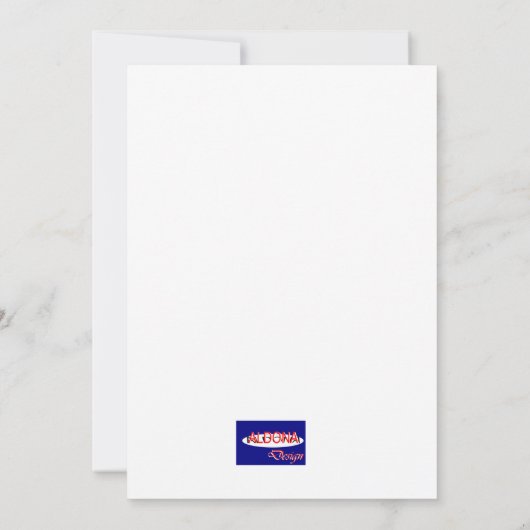 Violinkarte Einladung (Rückseite)