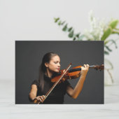 Violinkonzert Klassische Musik Einladung (Stehend Vorderseite)