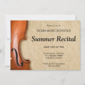 Violinkonzert Klassische Musik Einladung (Vorderseite)