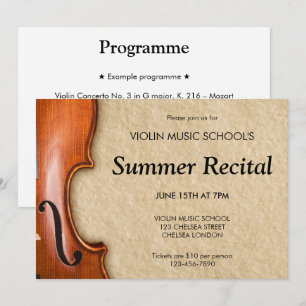 Violinkonzert Klassische Musik Einladung