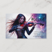 Violinlehrer Kosmic Visitenkarte (Rückseite)