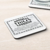 Violinlizenz Getränkeuntersetzer (Linke Seite)