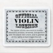 Violinlizenz Mousepad (Vorne)