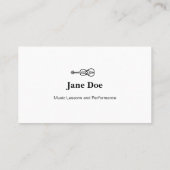 Violinlogo - Visitenkarten Visitenkarte (Rückseite)